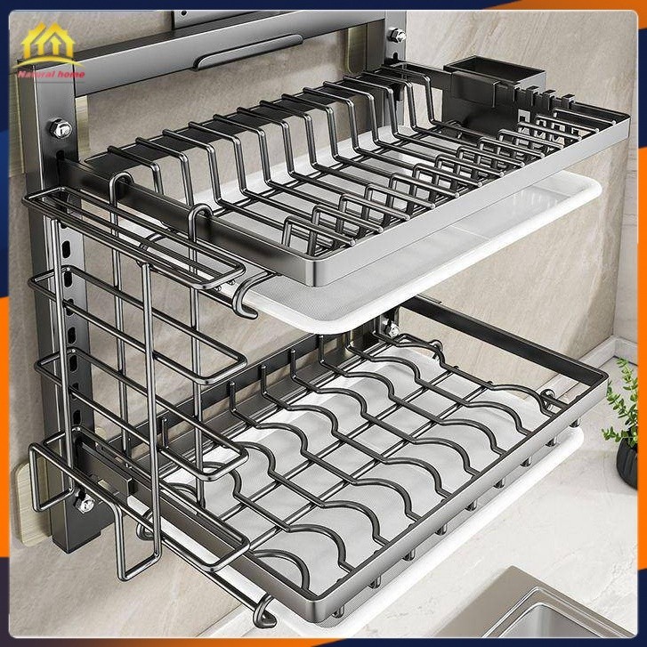 Kitchen storage rack bowl and dish storage rack household bowl and ...