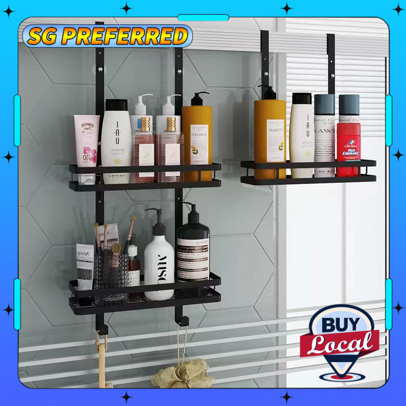 [SG Local Seller]Stainless Steel Bathroom Rack 2-story Wall Hanging ...