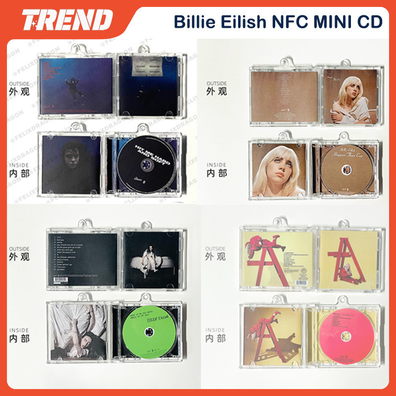 Billie Eilish MINI CD Keychain Hit Me Hard and Soft Album NFC