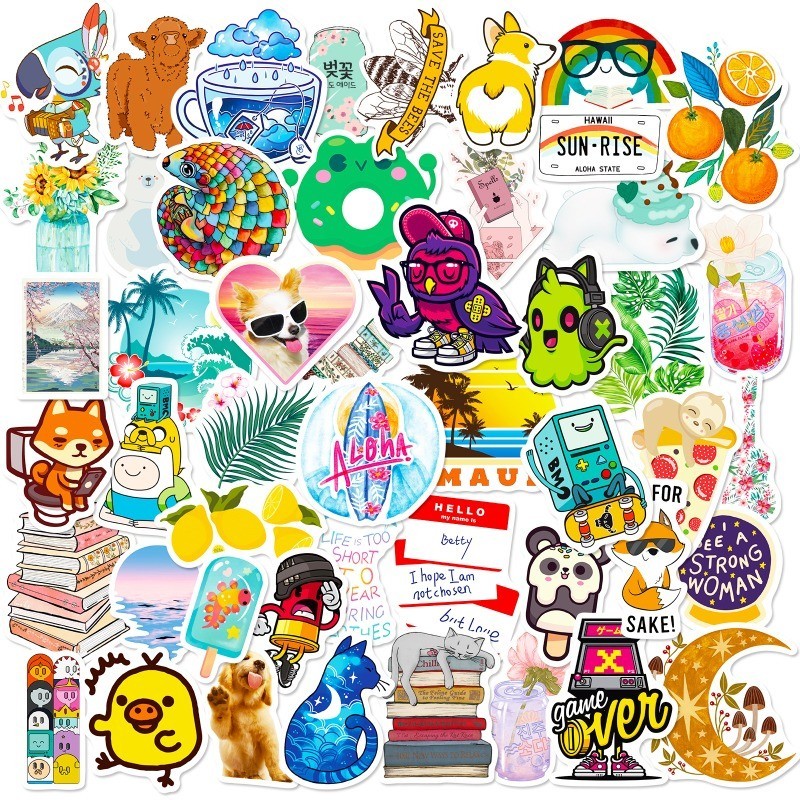 100PCs Gothic Stickers Black & White Goth Stickers Skeleton Skull Stickers Vinyl Laptop Decals Water Bottle Stickers Stickers For Hydroflask Skateboard Snowboard Luggage Gothic100