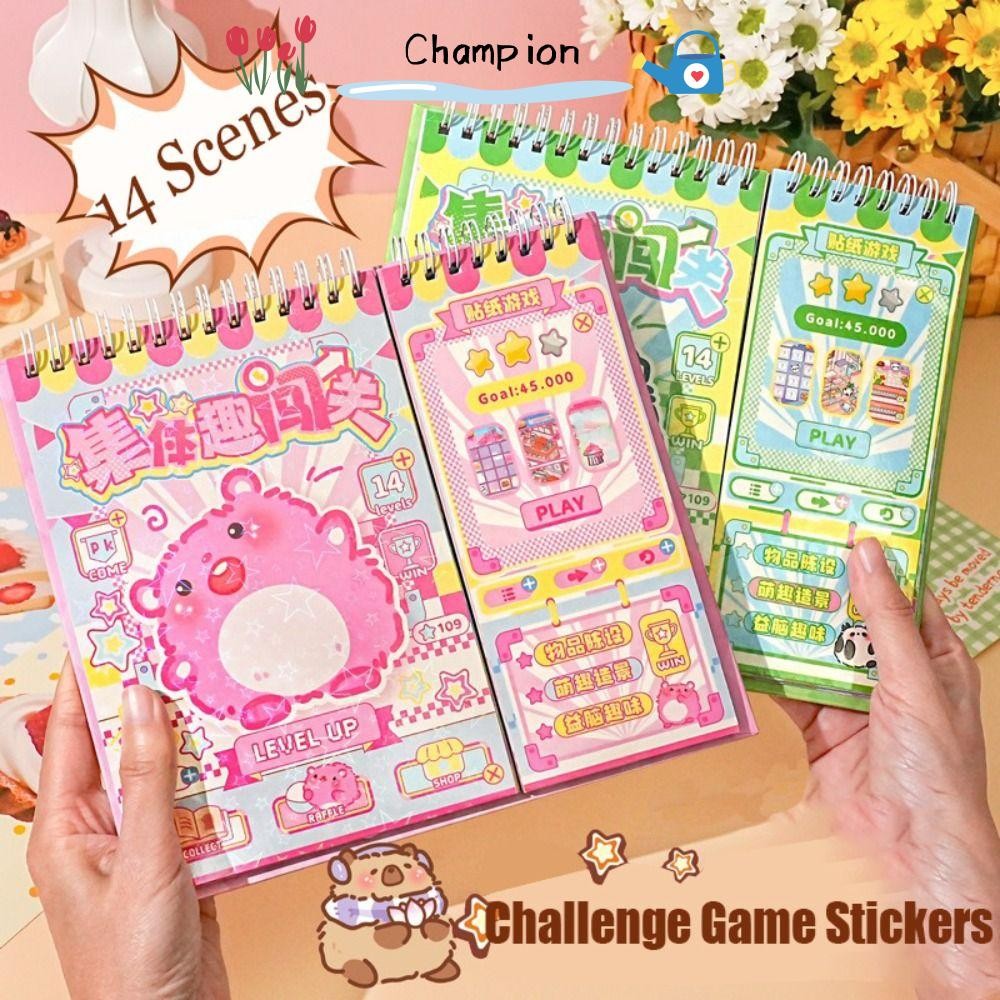 CHAMPIONO Animals Stickers Set, DIY Capybara Panda Bear Miniatures ...