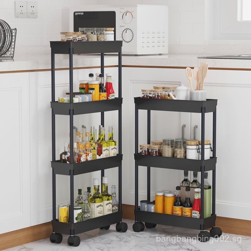 YSSH Kitchen Racks Shelf Multi-Layer Trolley Storage Rack Vegetable ...