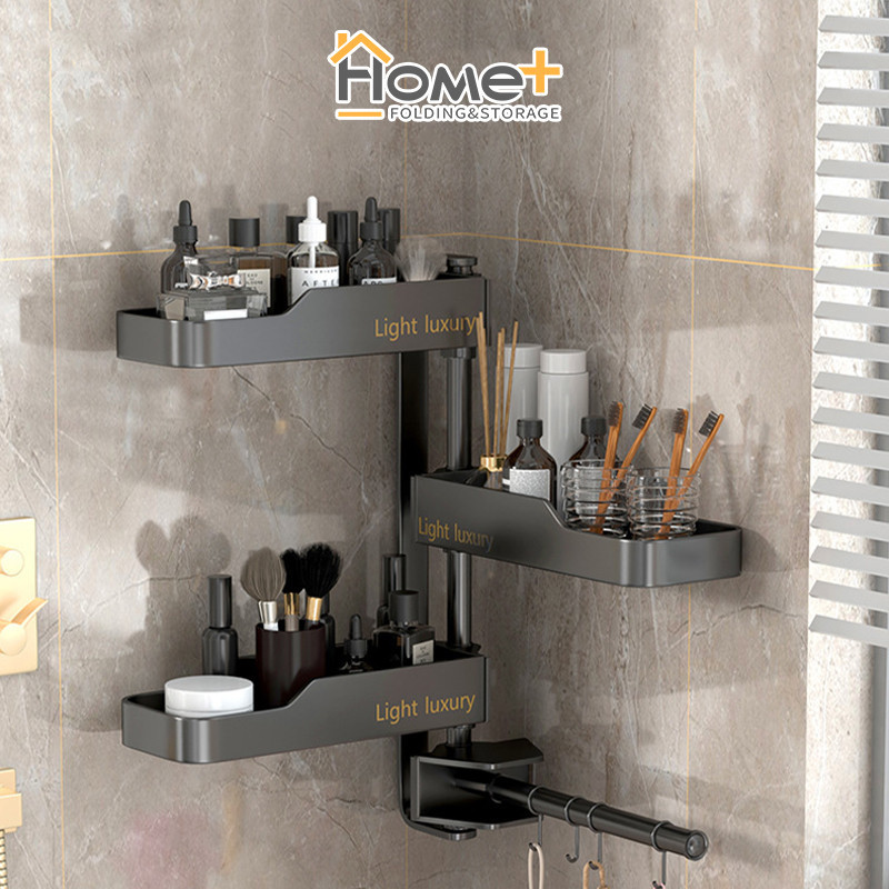 (HOME+) Toilet Storage Rack Washbasin Storage Rack Non Perforated ...