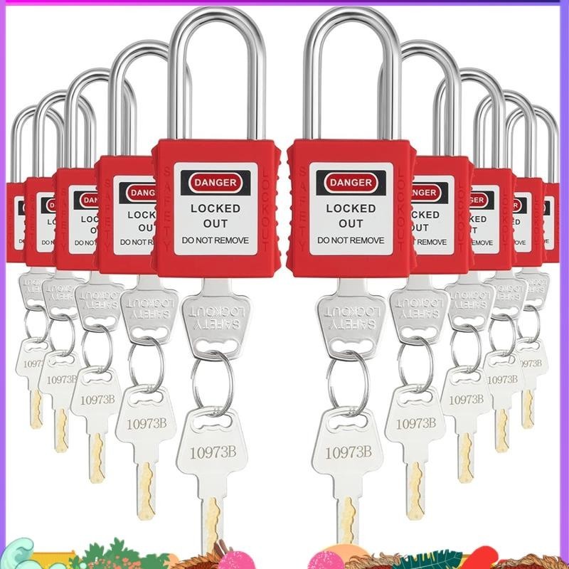 Lockout Tagout Locks Set,10 PCS Safety Lockout Padlocks,Lock Out Tag ...