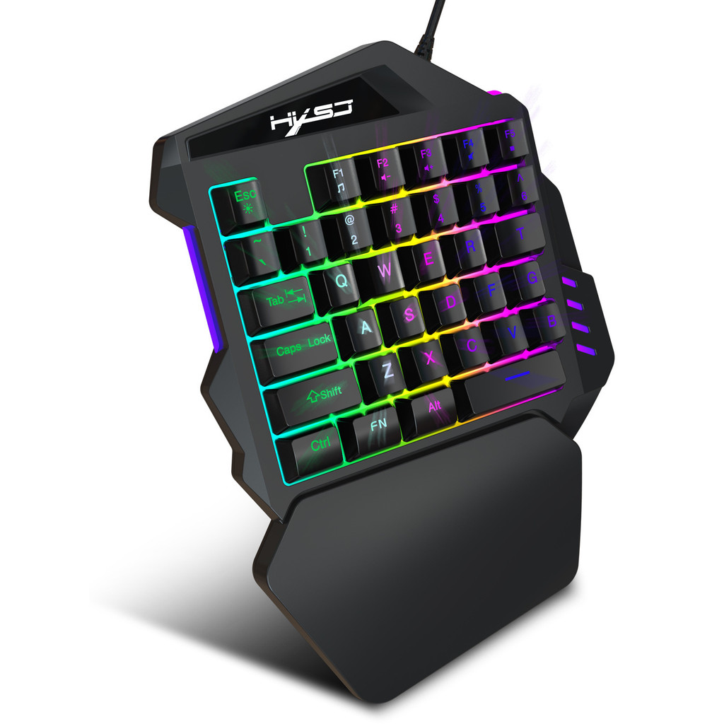 mechanical keyboard wireless mechanical keyboard 35-key One-Handed Film ...