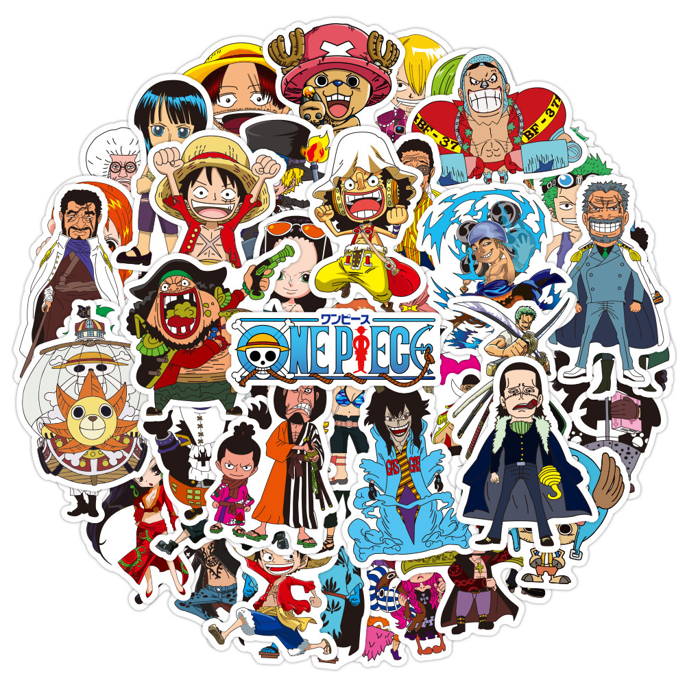 100PCS Anime One Piece Stickers - Gear 5 Luffy Doodle Decals for ...