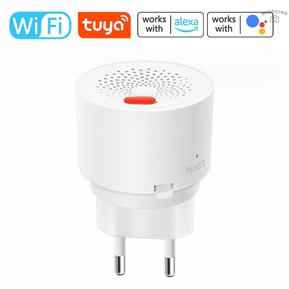 ღTuya WiFi Natural Gas Alarm Plugin Combustible Gas Detector APP