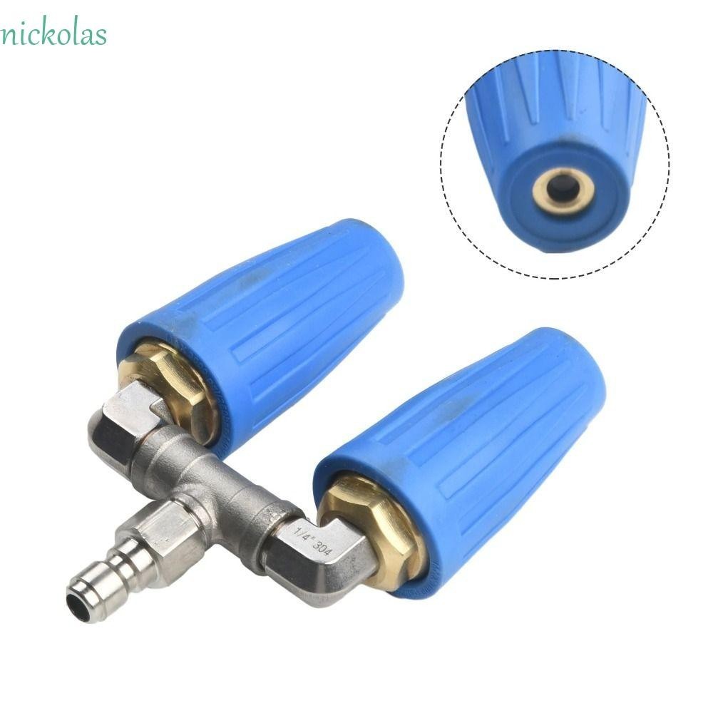 NICKOLAS Dual Turbo Nozzle Pressure Washer, 1/4" Quick Connector 46