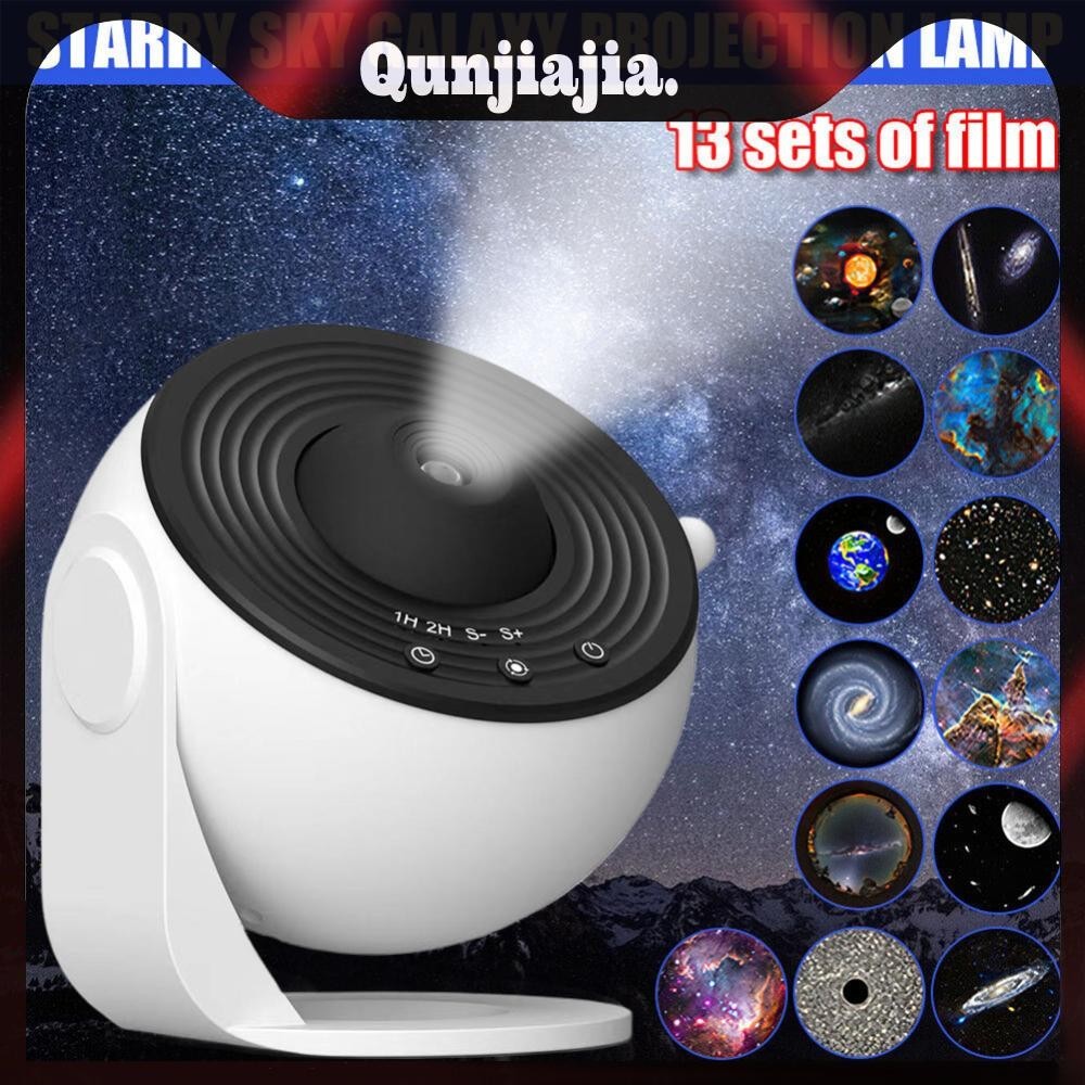 13 In 1 LED Galaxy Projector Star Projector Timing Starry Night Light ...