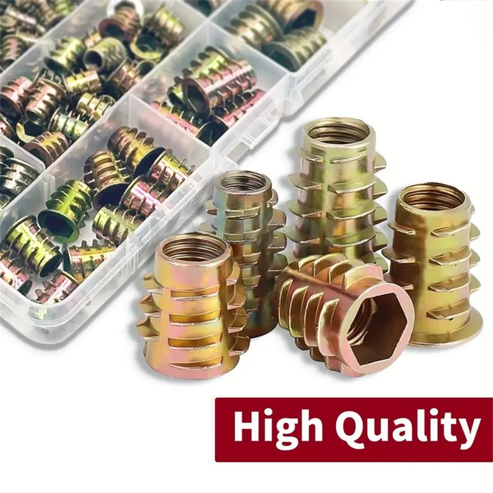 230pcs Threaded Wood Inserts Nuts Assortment Kit Nut Inserts with 11 ...