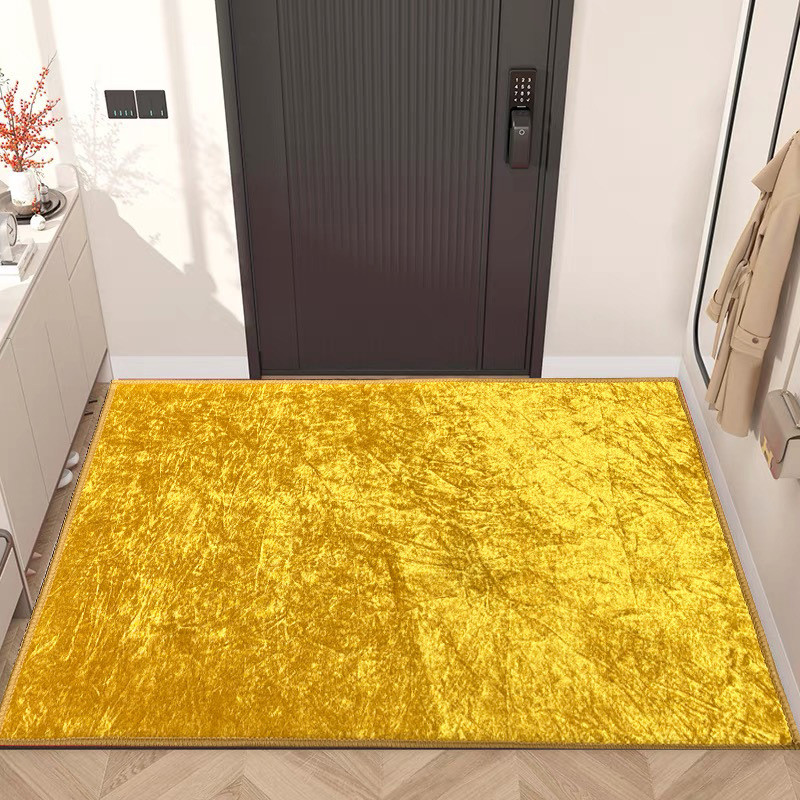 [in stock] Golden Yellow Entrance Door Mat Wealth-Attracting Floor Mat ...