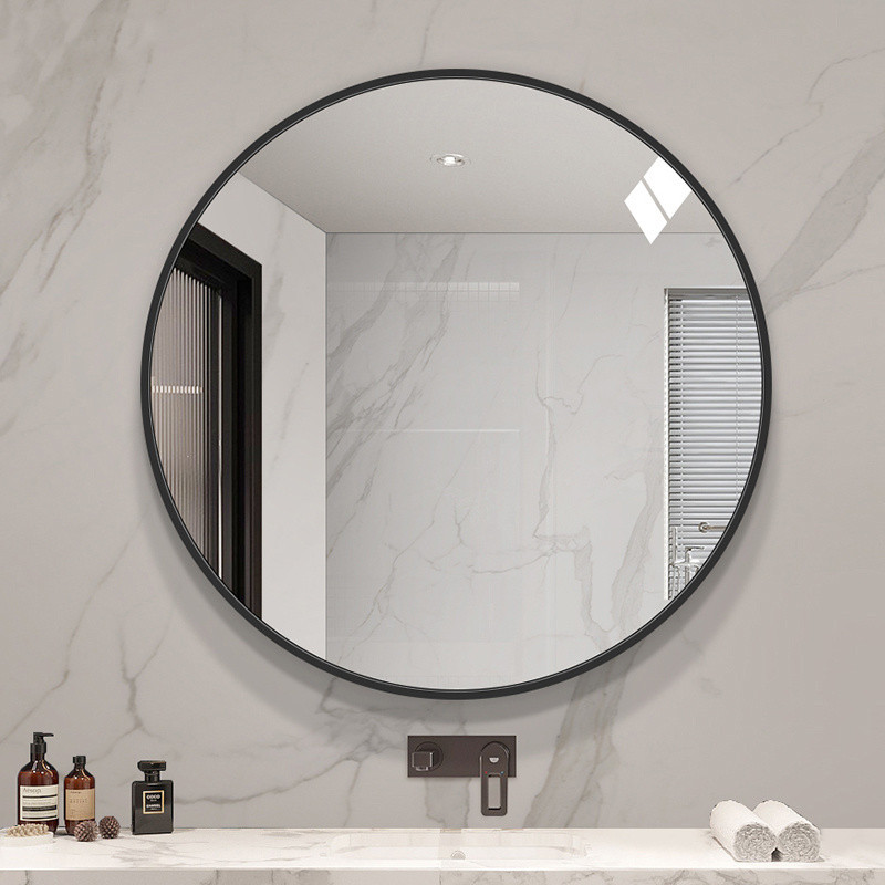 【SG stock】 round mirror wall mirror bathroom mirror for toilet toilet mirror Home Bathroom ...