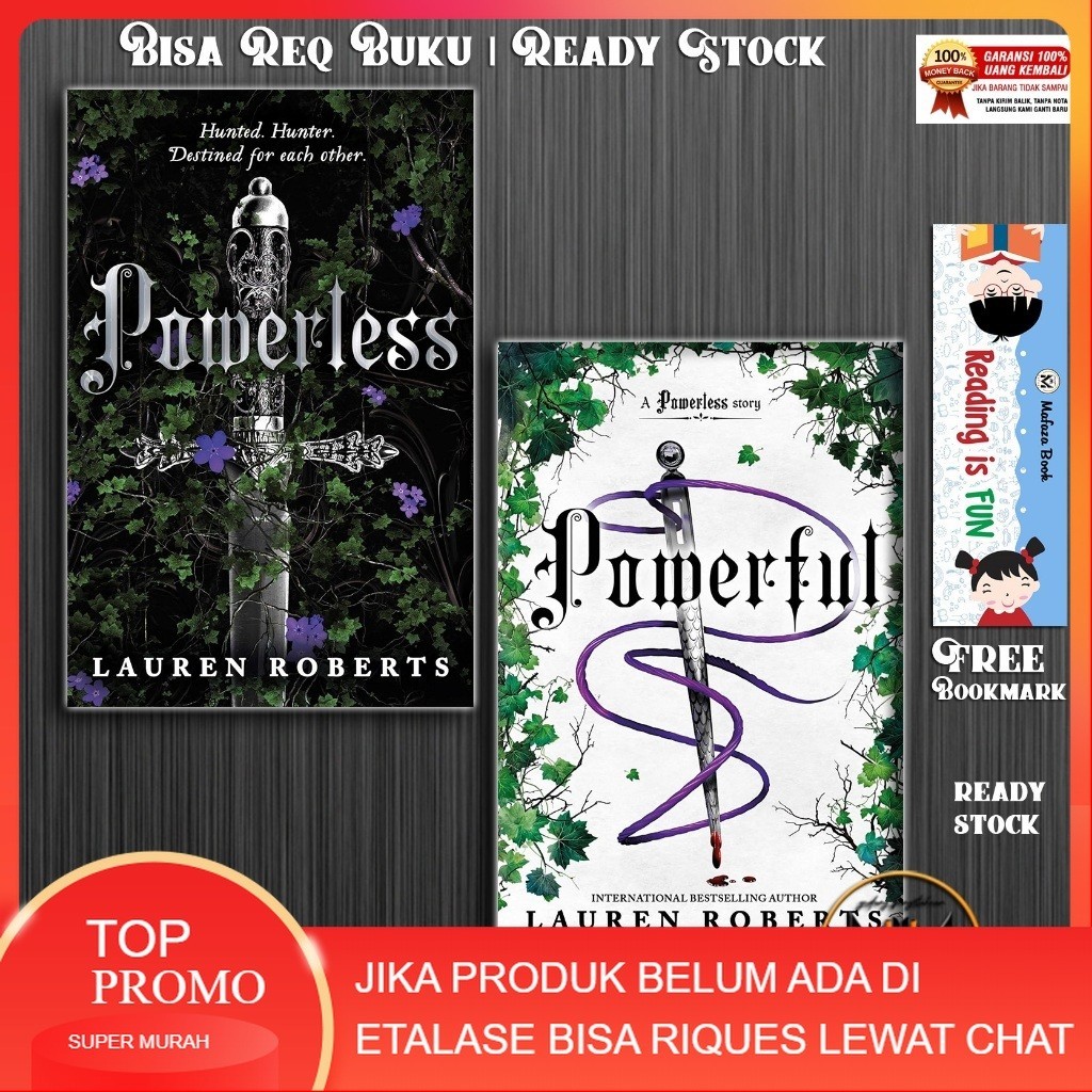 Book The Powerless Trilogy (2 book series) Powerless Powerful by Lauren Roberts (English