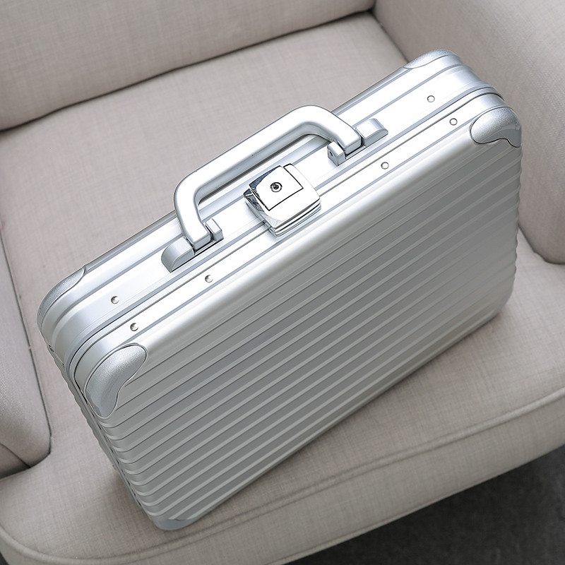 Suitcase Full Aluminum Alloy Password Box Full Metal File Safe Toolbox ...