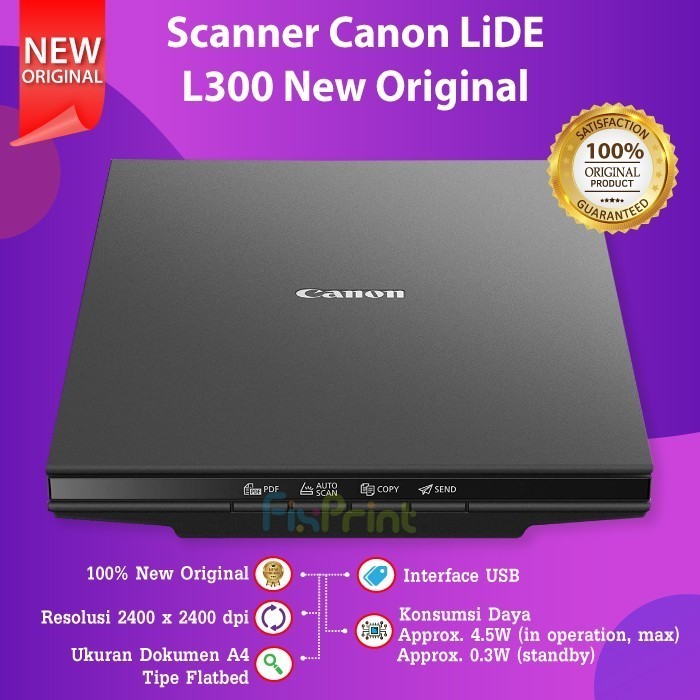 FixPrint Canon Scan LiDE 300 Scanner Lide 400 Bergaransi Resmi - Gambar 2