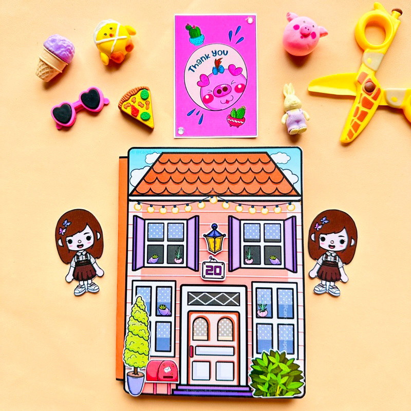 Toca Life worldquiet book Toca bocachocolate house quiet book doll ...