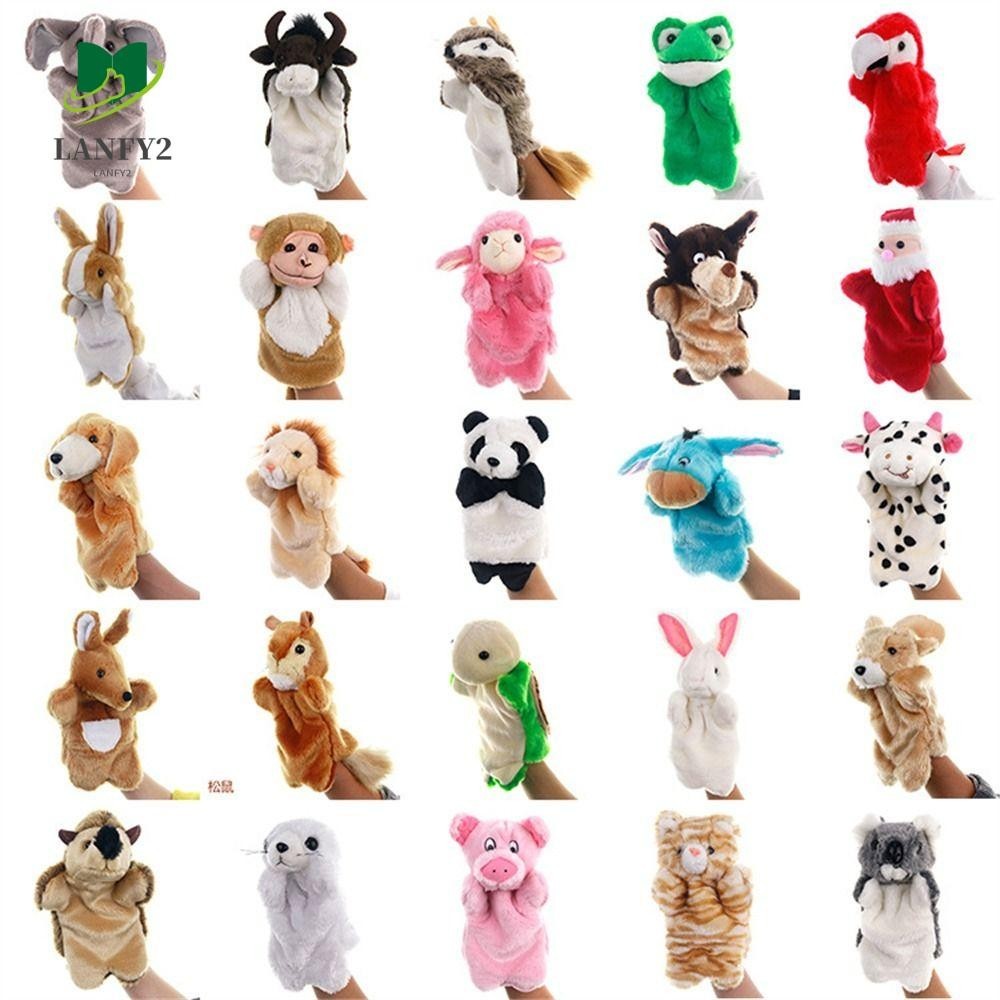 ALANFY Animal Hand Puppet Baby Learning Stuffed Animals Cat Dolls ...