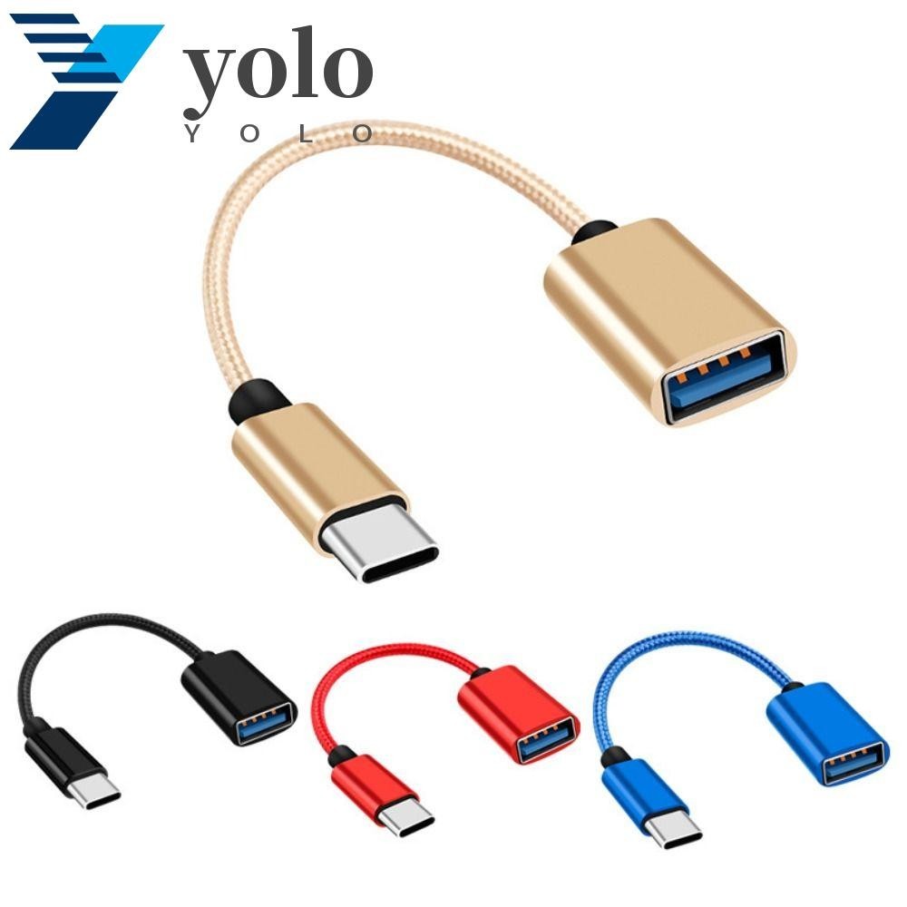 YOLO OTG Data Cable Short Colorful Type C Cable Sync Wire Digital