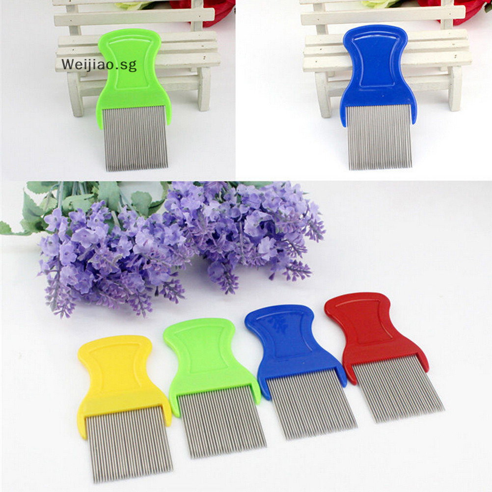 Weijiao Hot Anoplura Flea Comb Cootie Stainless Steel Lice Comb for
