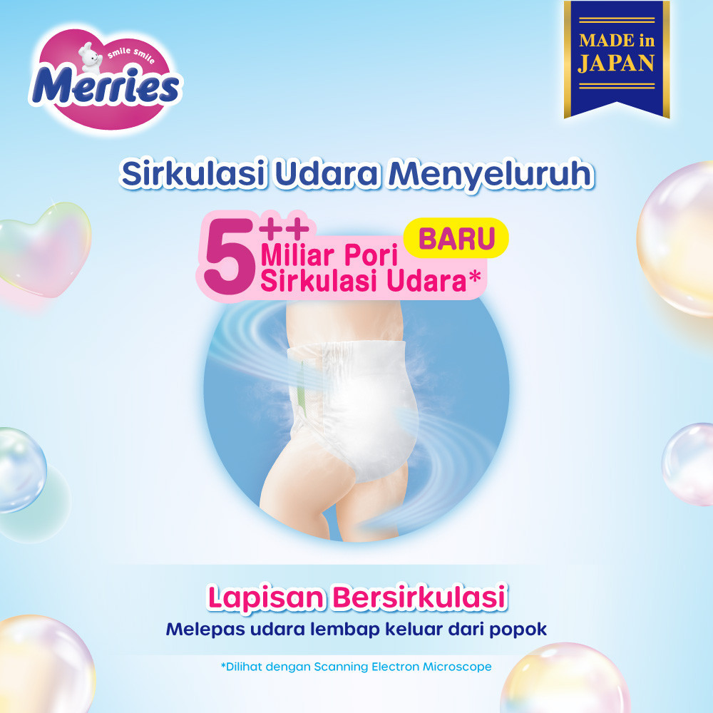 Merries Premium Popok Bayi Perekat S 24 Carton - Gambar 3