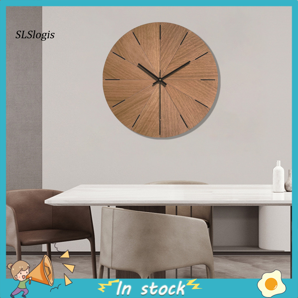 SLS_ Rustic Wood Wall Clock Vintage Cabin Wall Clock Vintage Rustic ...