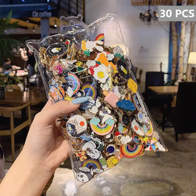 10-50Pcs Enamel Badges Pins Diversity Random Badges Personalized ...