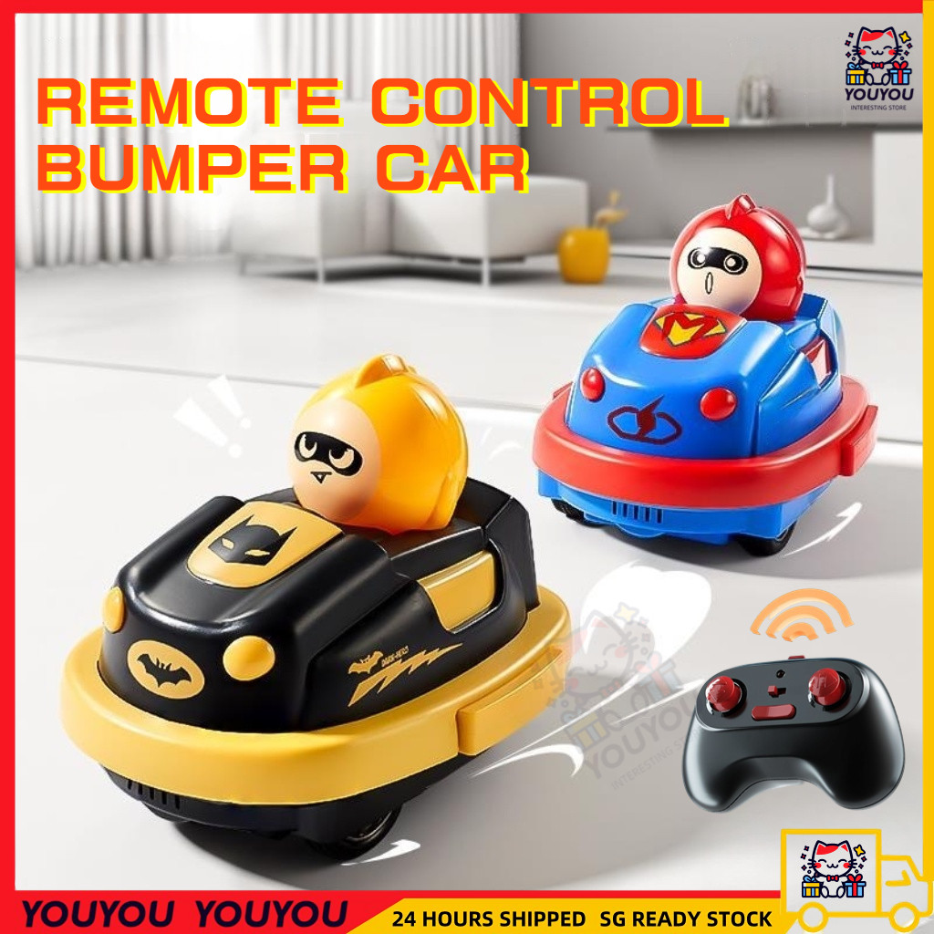 [SG Seller]RC Bumper Car Toys Boys Pair Running Kart Parent-child Kids ...