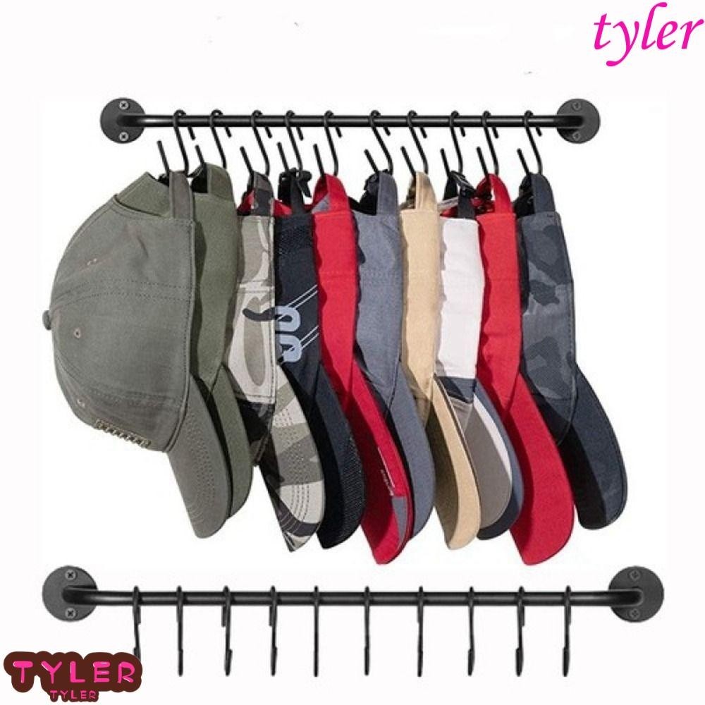 Baseball Cap Wall Mount Organizer - Space-Saving Hat Display Rack With