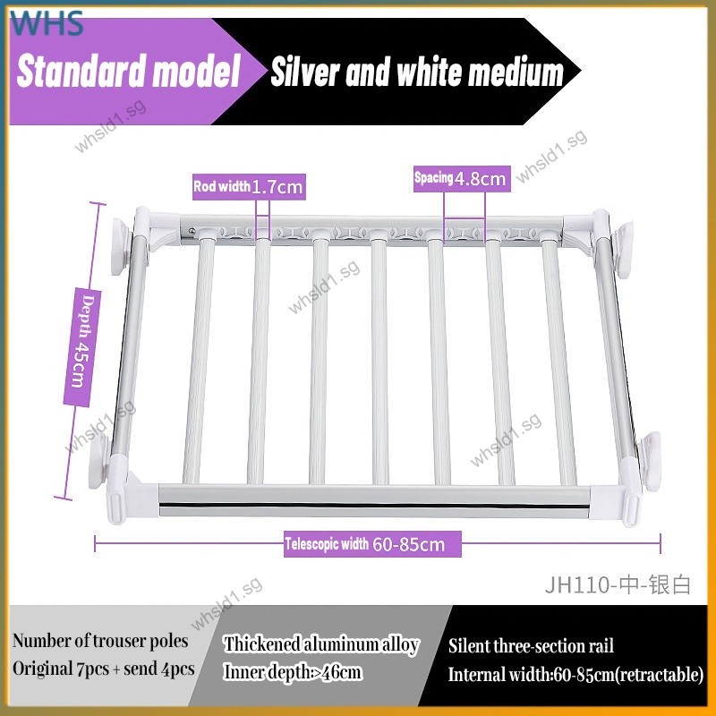 Retractable clothes rack closet trouser rack home cabinet pull out ...