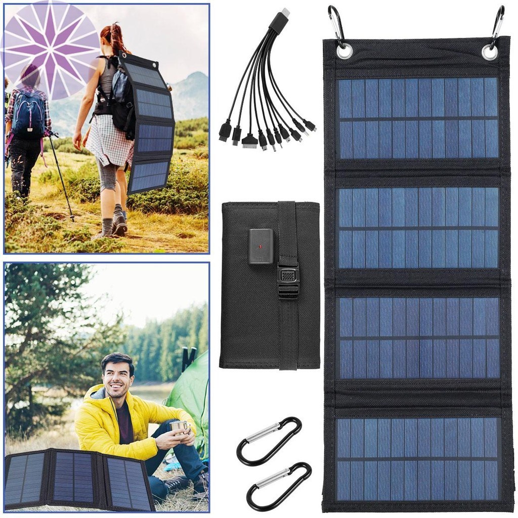 100W Solar Panel Folding Charger IP65 Waterproof USB Solar Power ...