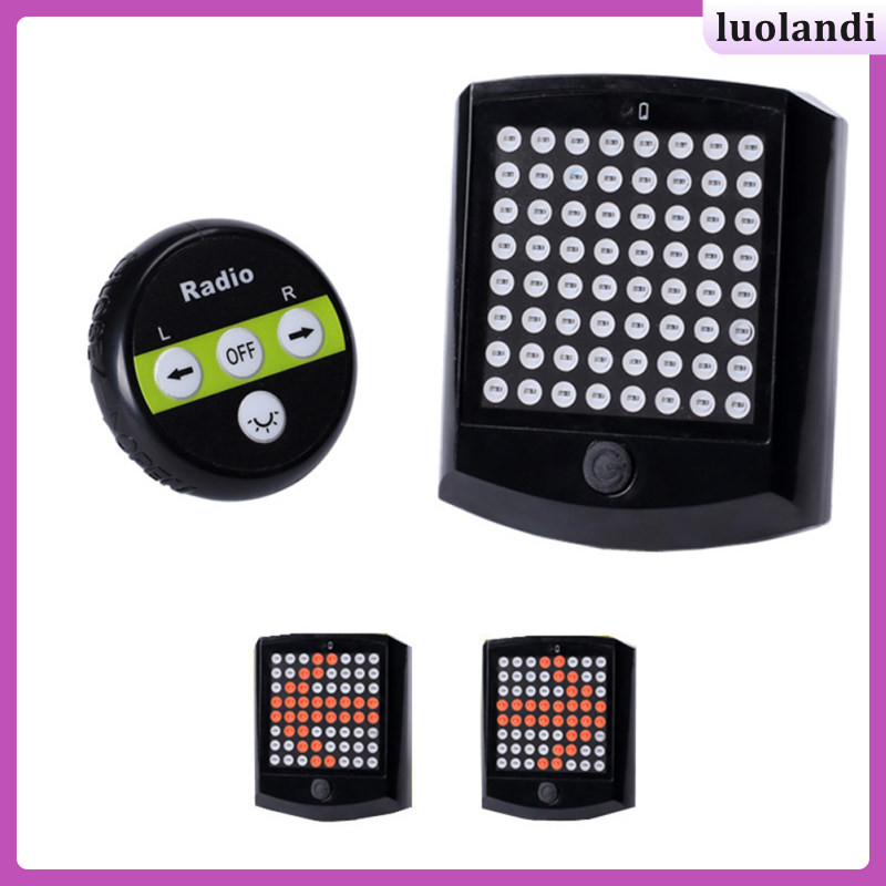 LD24 Turning Light Wireless Bike Turn Signals Rear Light Safety Warning ...