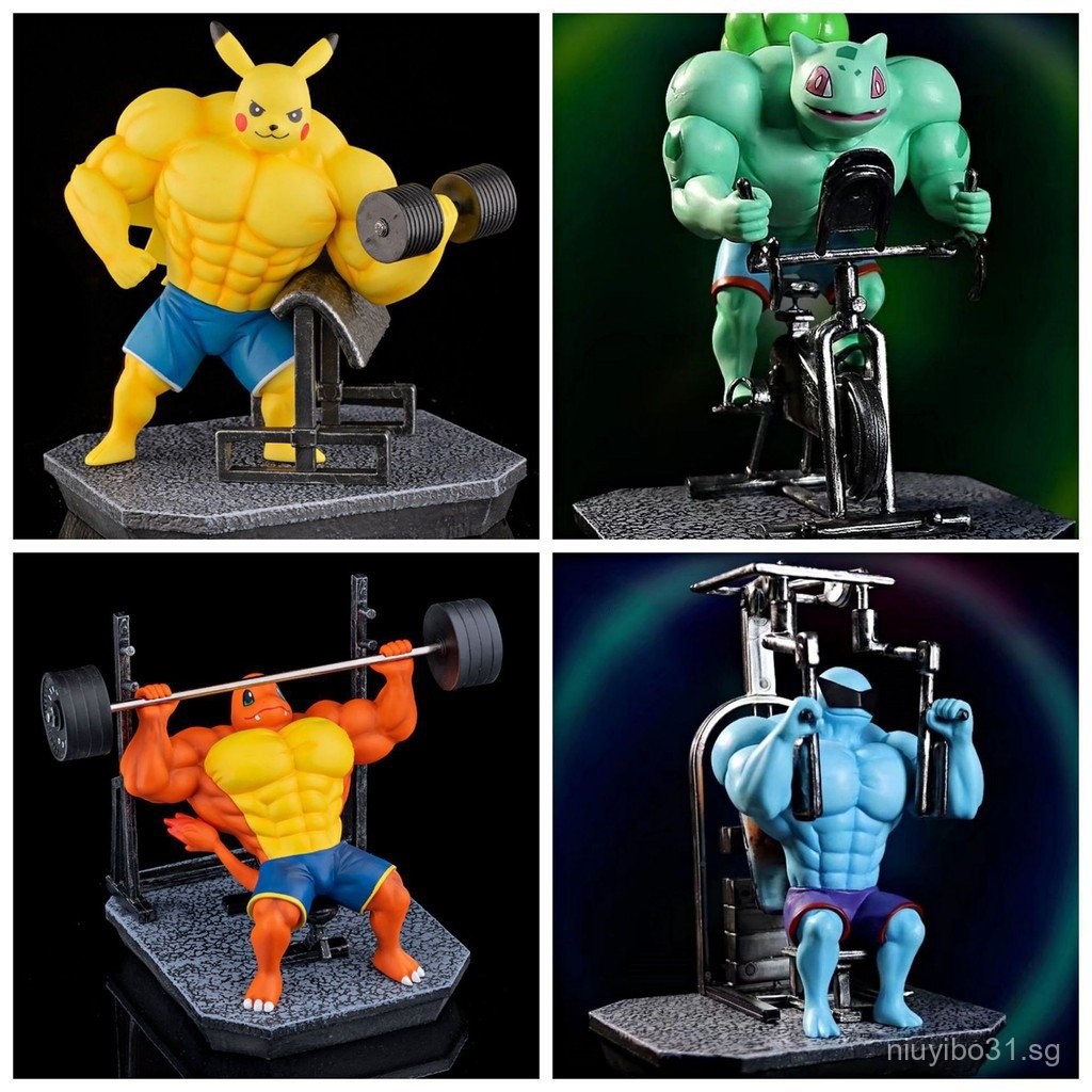 GK Muscle Fierce Man Fitness Charmander Squirtle Bulbasaur Scene ...