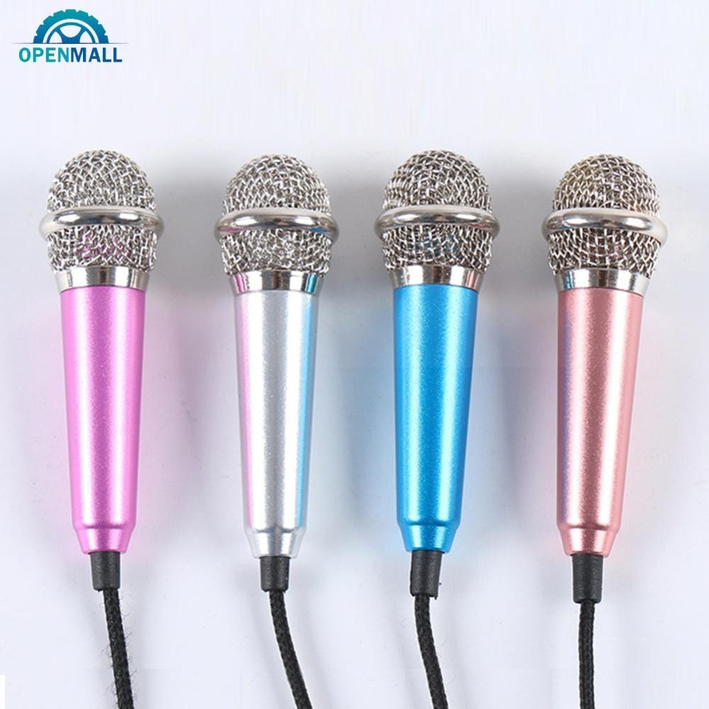 OPENMALL Portable 3.5mm Stereo Studio Mic KTV Karaoke Mini Microphone ...