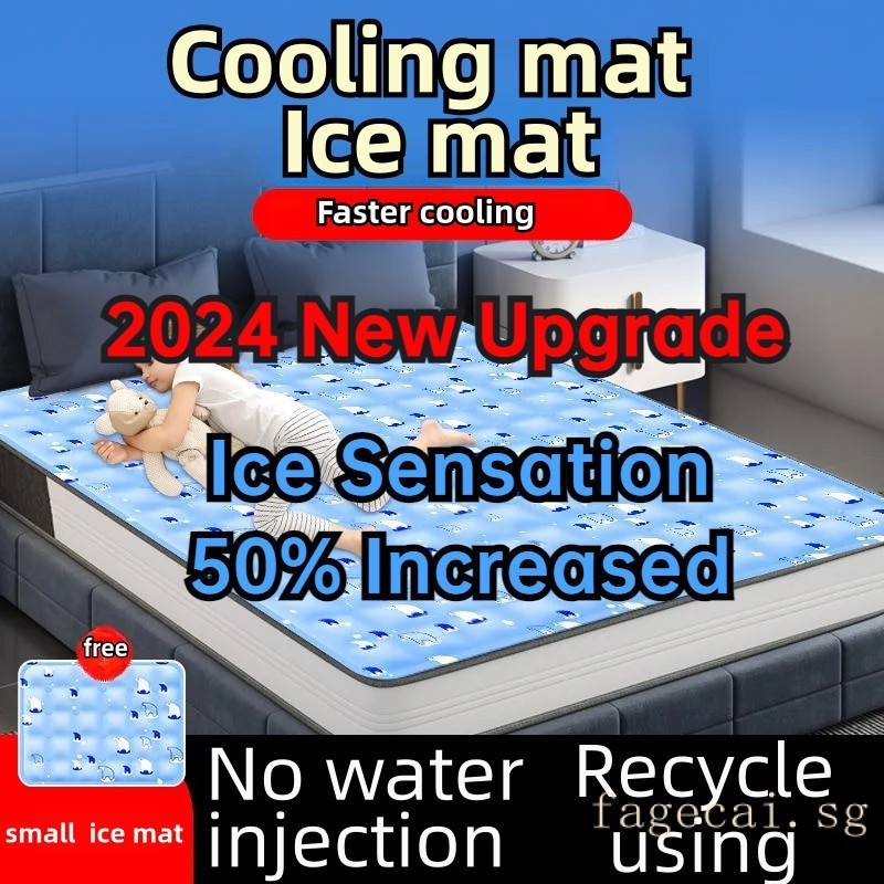 SG local send 2024 New Upgrade Cooling Mat ice mat mattress Ice mattress Cool mat Ice cooling gel mattress pad cooling Pillow pad Mattress cooling pad MI4Z UMKX Shopee Singapore