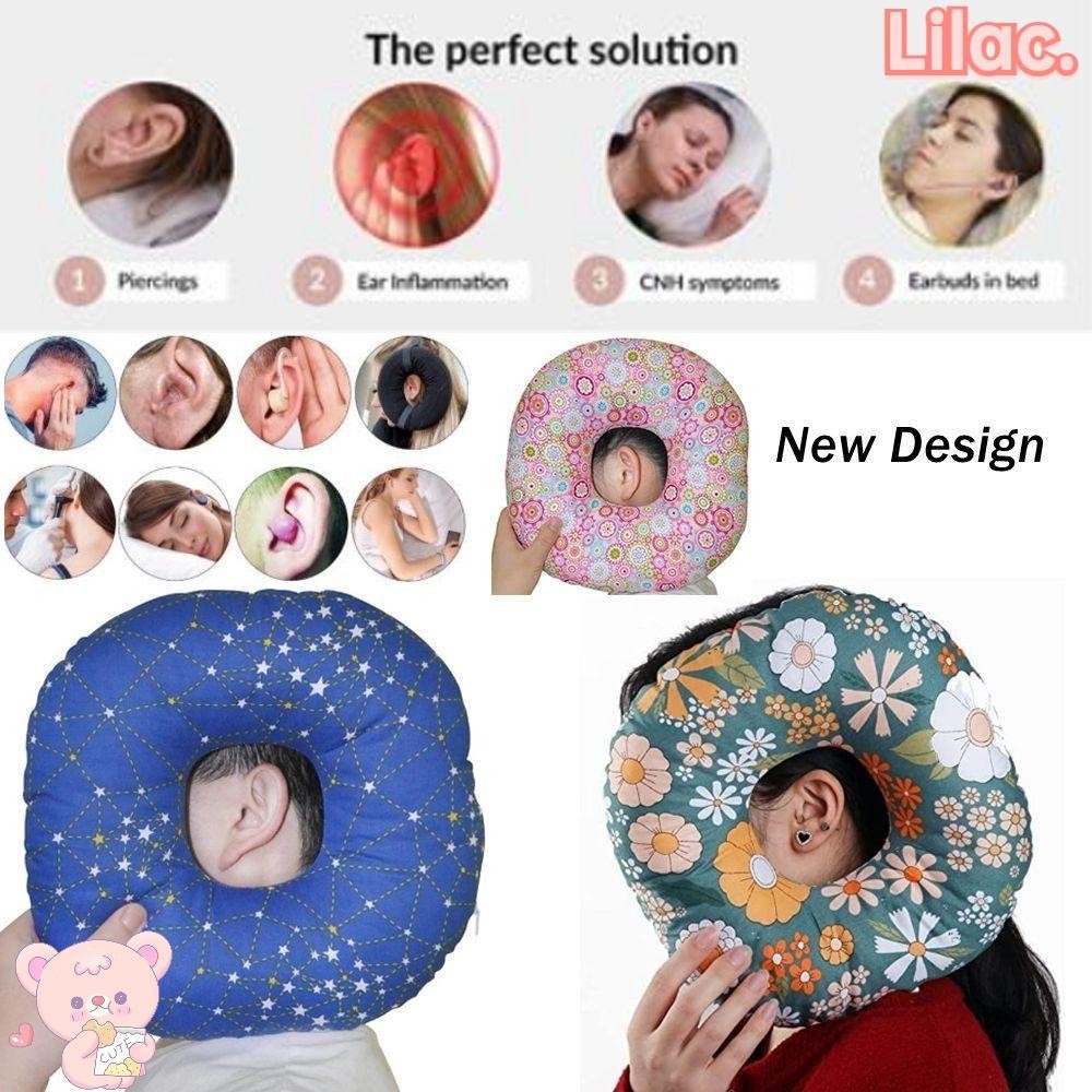 LILAC Ear Piercing Pillow, Side Sleepers Accessories Ear Pain Relief