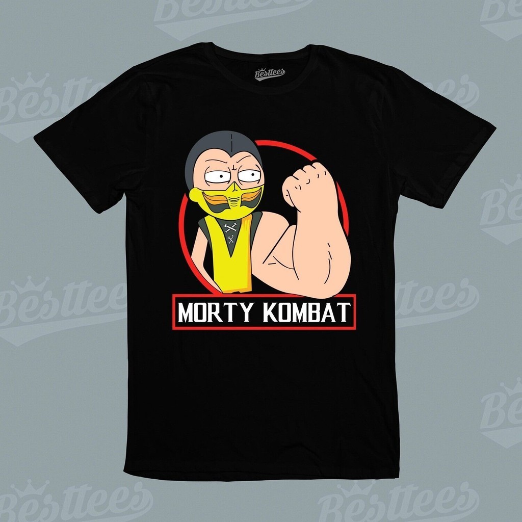 Adult Men Cartoon Rick Morty Mortal Kombat Scorpion T-Shirt | Shopee ...