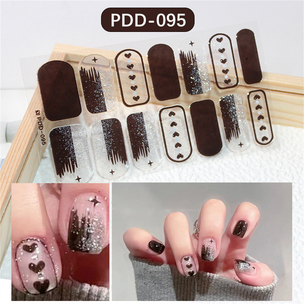 thumbnail image 2 of UV Nail Film Self-Adhesive Nail Wraps - White, Full Cover, Waterproof, Zaubernägel4Home 2 of 6