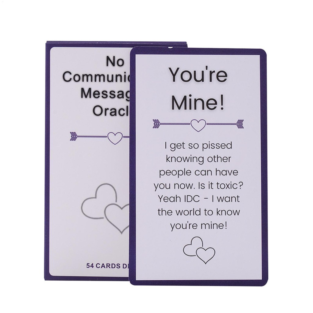 no communication messages oracle card board game card playsg | Shopee ...