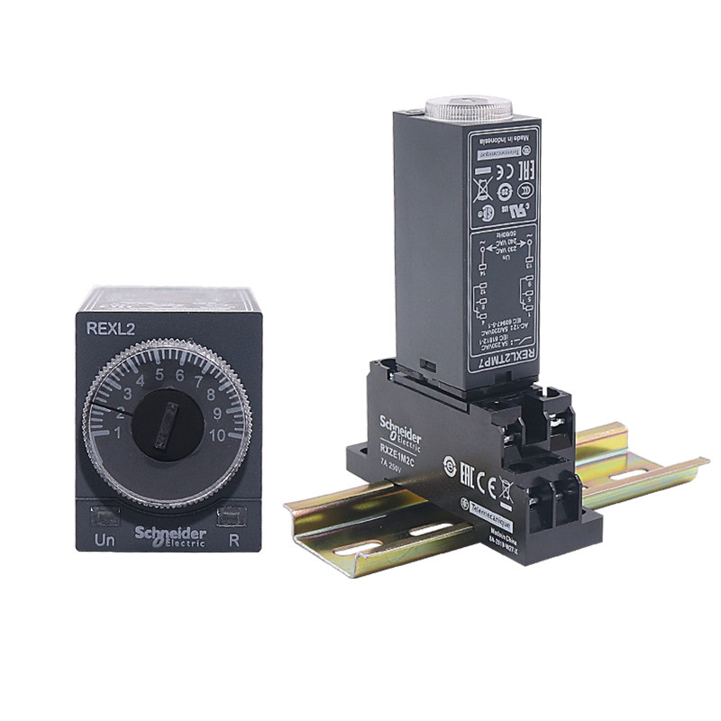 Brand New Schneider Time Relay Power-on Delay Timer Connect REXL2TMBD ...