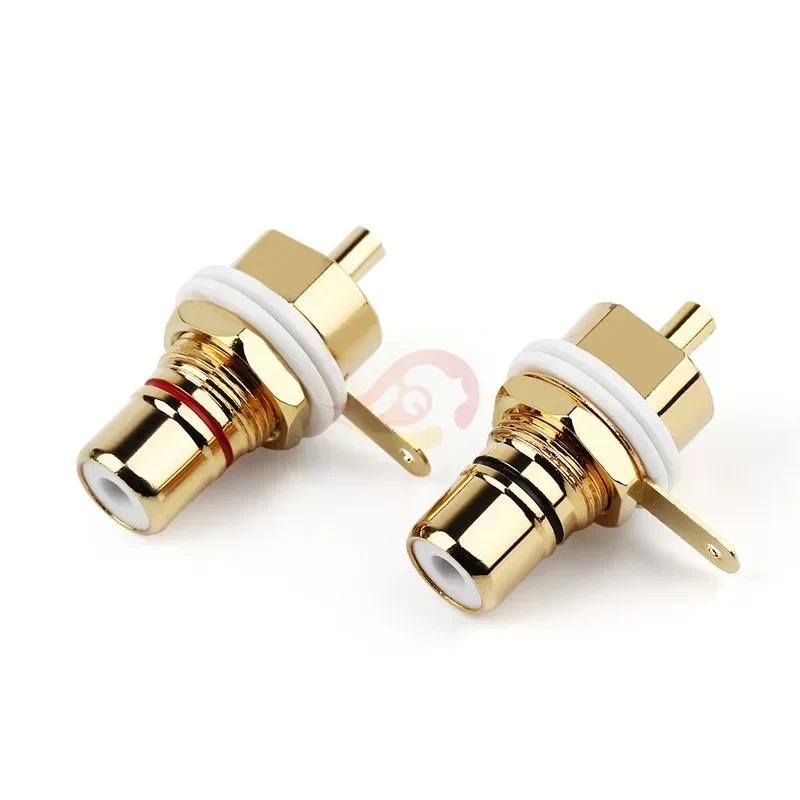 RCA Connector Female Socket Chassis CMC Connectors 28.6mm Audio Jack ...