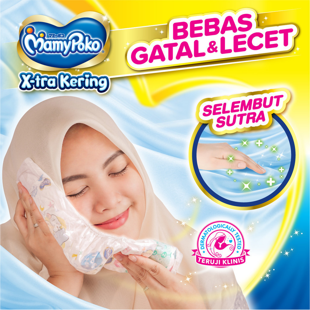MamyPoko X-tra Kering - NB-S 44 - Popok Perekat Newborn Bayi Baru Lahir - 3 packs - Gambar 4
