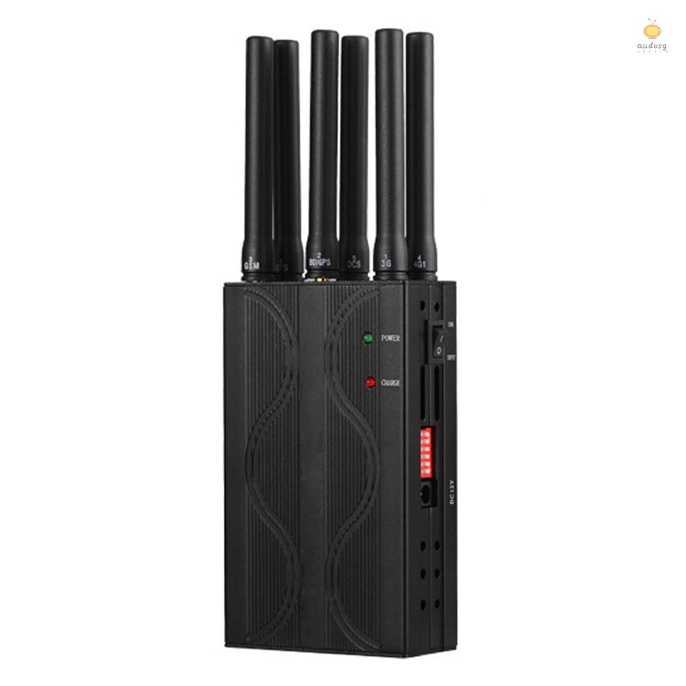 Handheld Lightweight Portable Six-channel Car GPS Signal Blockers WIFI ...