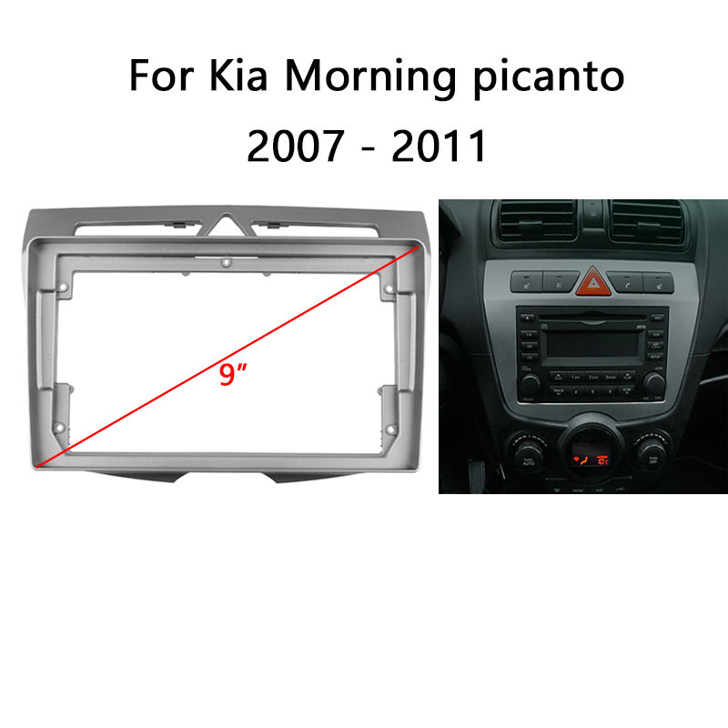 9 Inch Car Fascia For KIA Morning Picanto 2007 2008 2009 2010 2011 ...