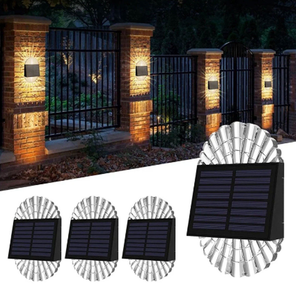 New solar shell fence light deck post outdoor light, solar fence ...