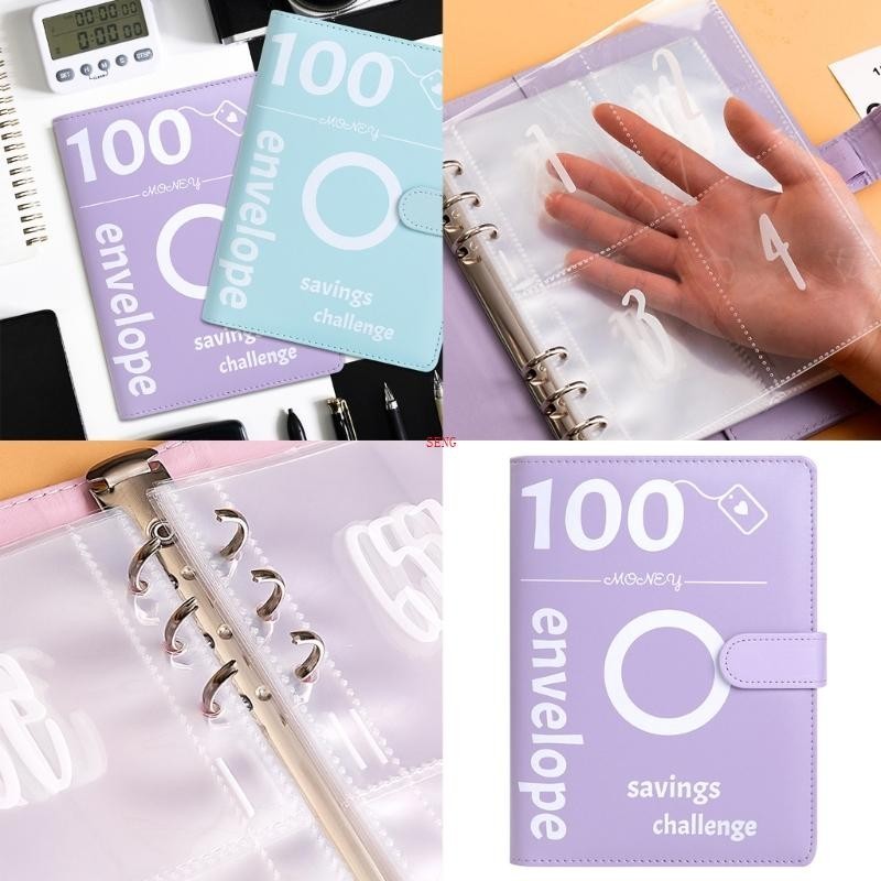 seng Budget Binder Planner Set with Cash Envelopes and Number Stickers ...