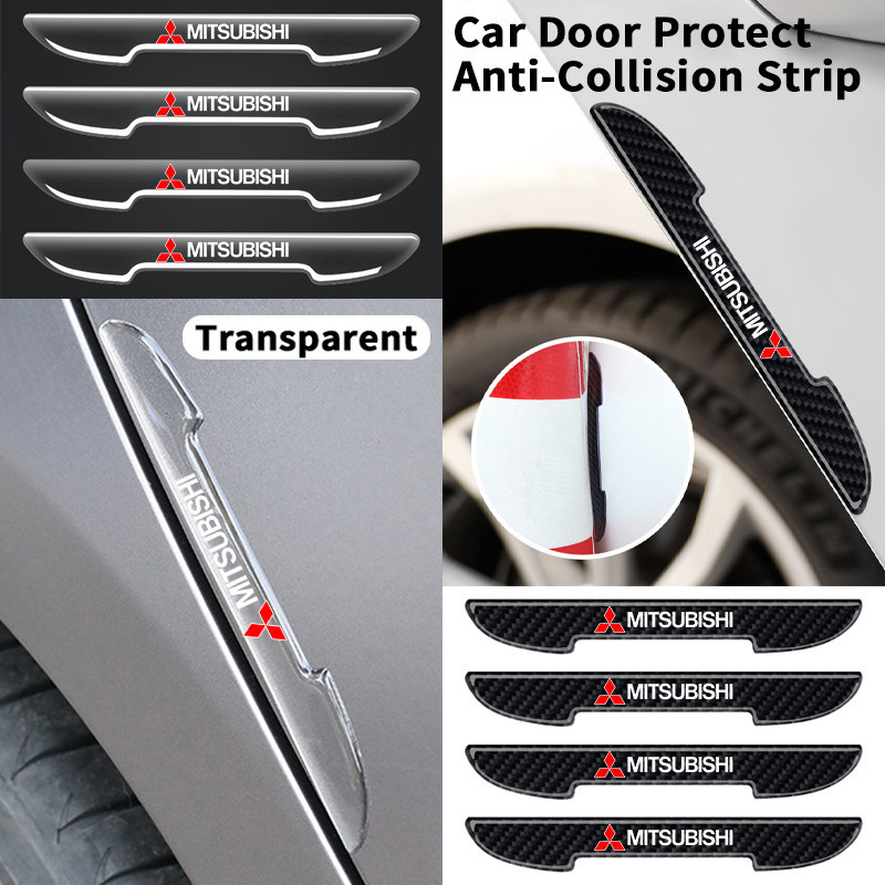 4Pcs Mitsubishi Car Door Anti-Collision Strip Guards Protector ...