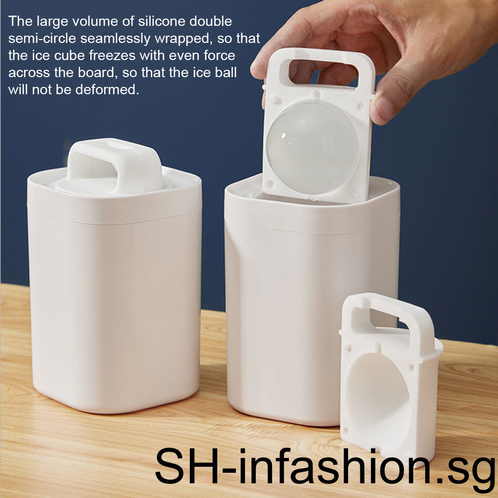 1/2/3 Clear Ice Ball Maker Spherical Ice Cream Makers Sphere Mold