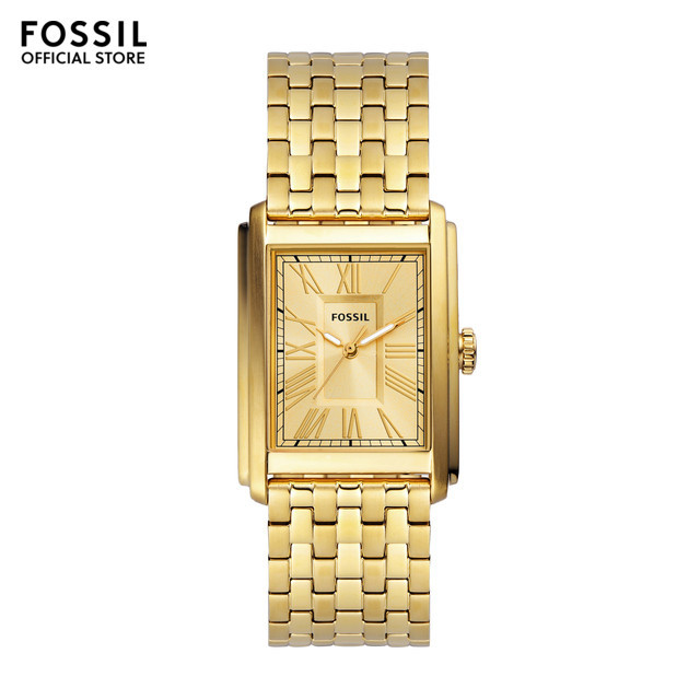 Rectangle fossil watch sale