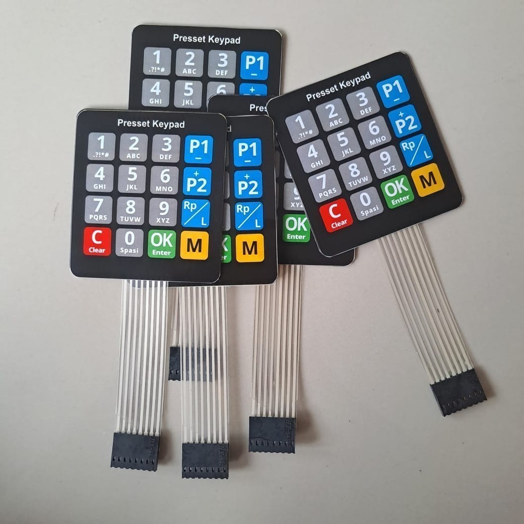Matrik Keypad 4x4 Pom Mini Digital Standard Pertamini Custom Lamination ...