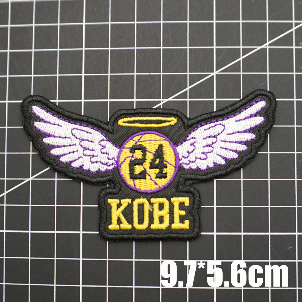 【Customized 】AQ Embroidered KOBE basketball logo morale badge 3D Velcro ...